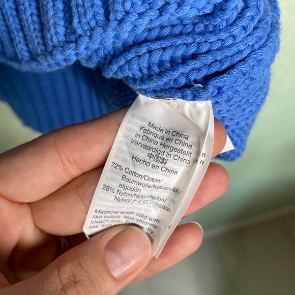 J.Crew Rollneck Long Sleeve Sweater Blue X Small - Picture 5 of 9